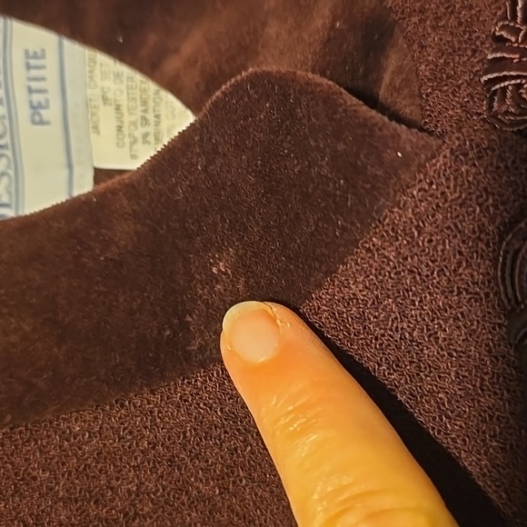 Vintage 90's Jessica Howard Wine Pants And Jacket 10P - Picture 7 of 7